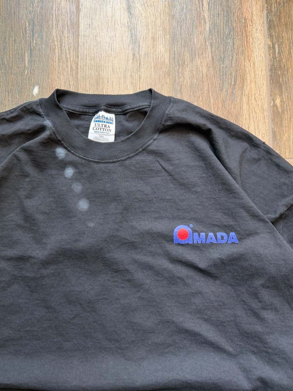 American Vintage Amada Laser Graphic T-Shirt Size XXXL Black Heavyweight